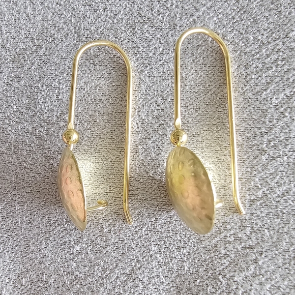 18K Yellow Gold Polkadot McGurrin Studio Earrings - Picture 4 of 15
